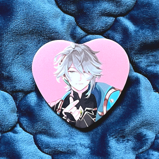 Genshin Haikaveh Heart Button Pins