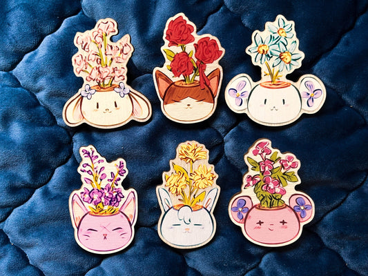 TGAA Mascot Synthetic Wood Pins