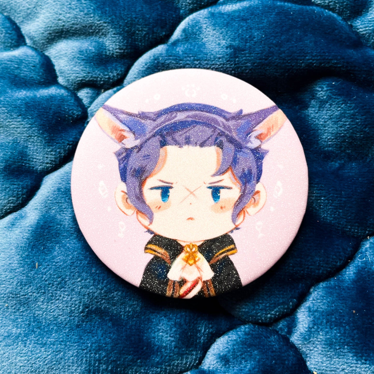 TGAA Glitter Button Pins
