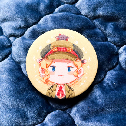 TGAA Glitter Button Pins