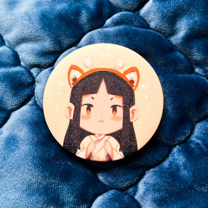 TGAA Glitter Button Pins