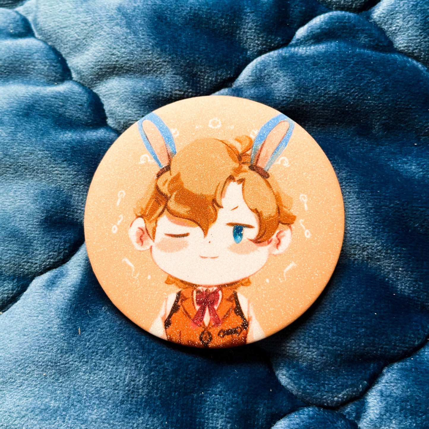 TGAA Glitter Button Pins