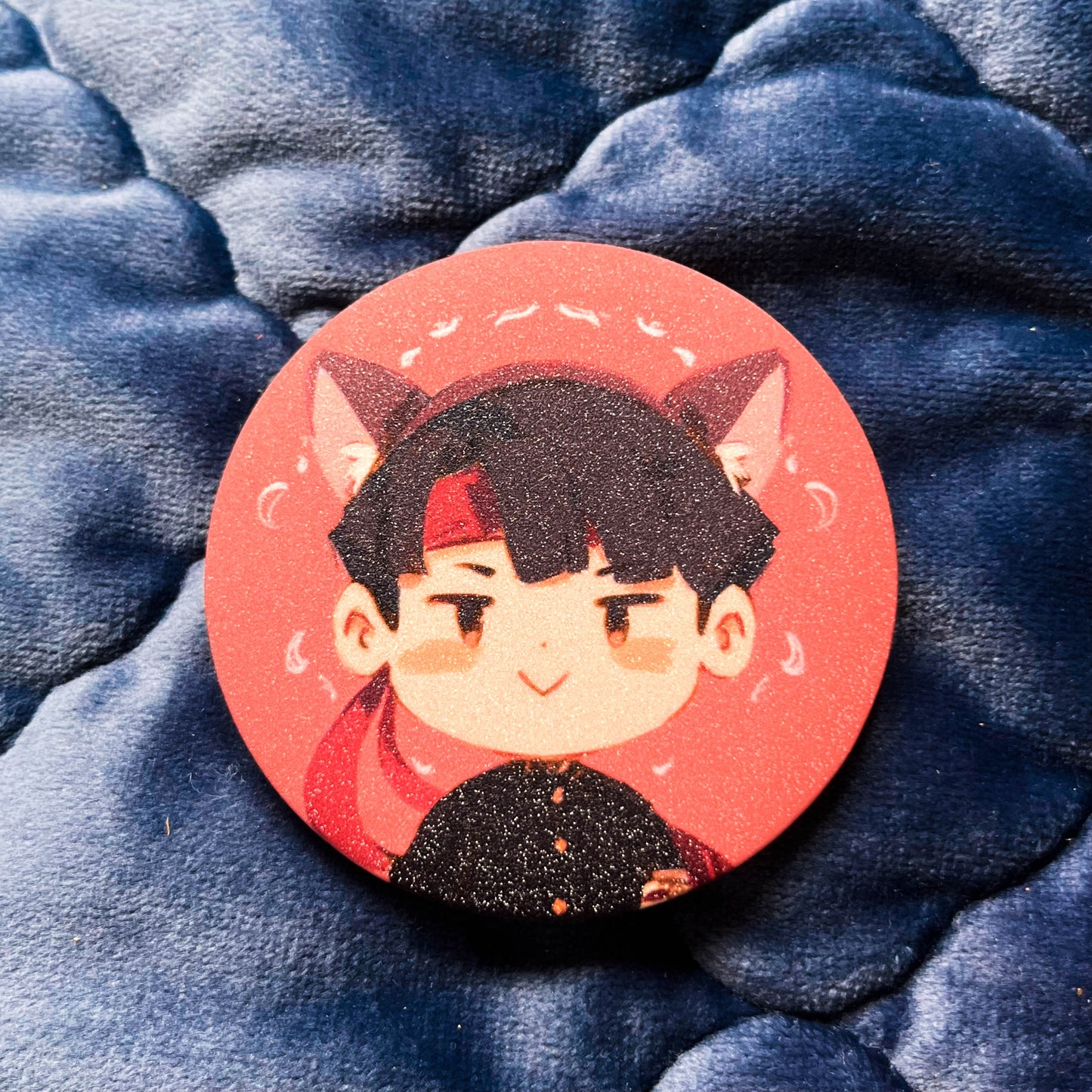 TGAA Glitter Button Pins