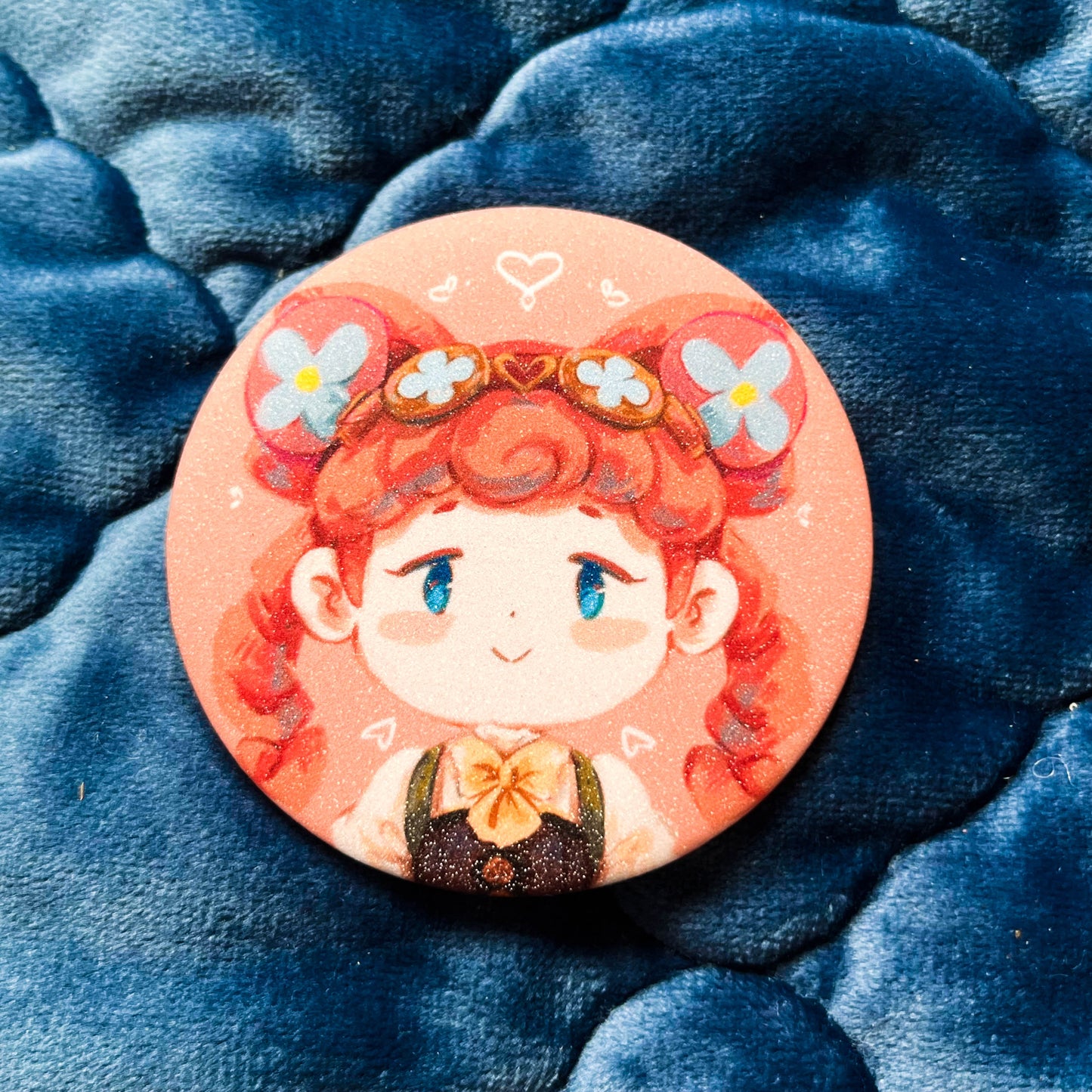TGAA Glitter Button Pins