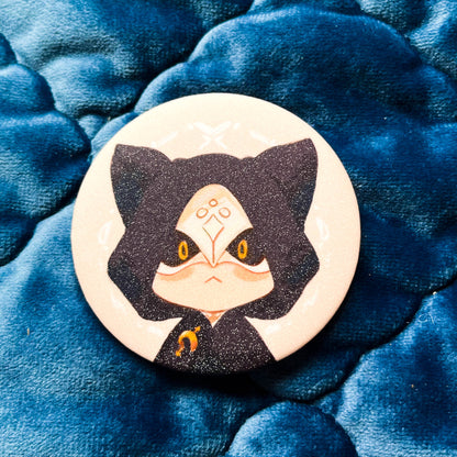 TGAA Glitter Button Pins