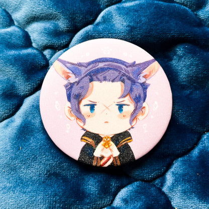 TGAA Glitter Button Pins