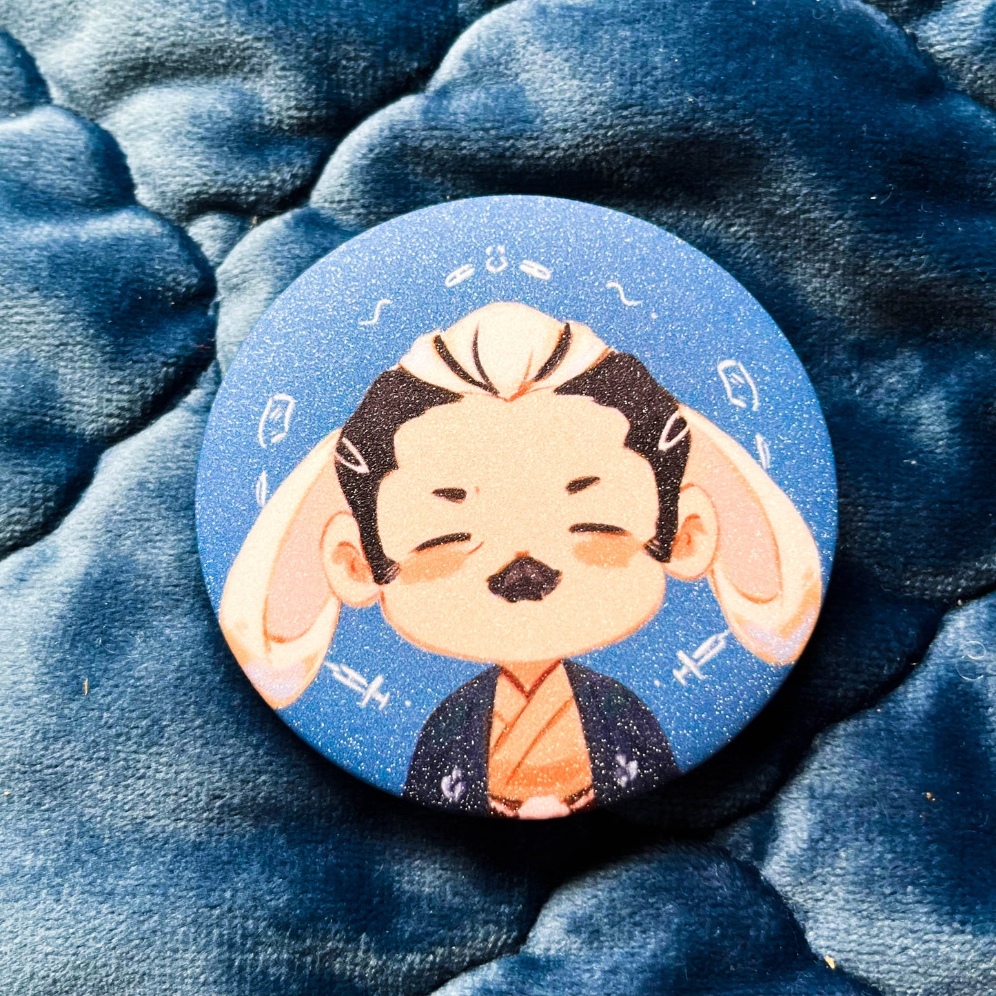 TGAA Glitter Button Pins