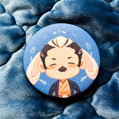 TGAA Glitter Button Pins